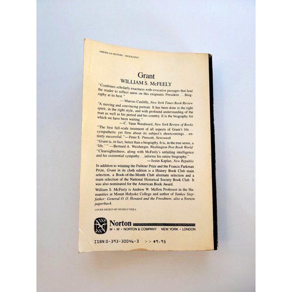 Vintage GRANT A Biography By William S McFeely 1982 Winner Of The Pulitzer Prize - Picture 6 of 6